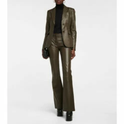 Altuzarra Serge Leather Bootcut Pants