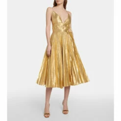Altuzarra Winda Pleated Midi Dress