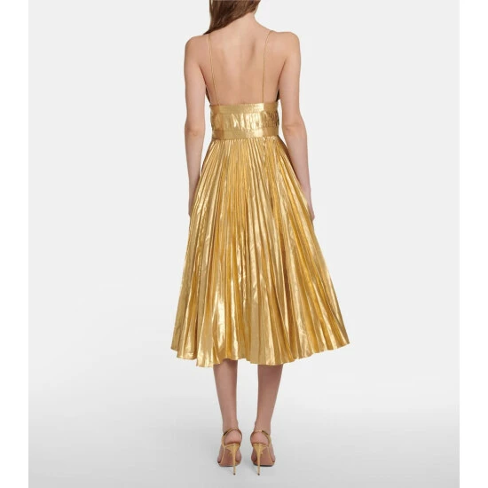 Altuzarra Winda Pleated Midi Dress 3 Altuzarra Winda Pleated Midi Dress - Image 2