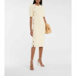 Altuzarra Minamoto Ribbed-knit Midi Dress