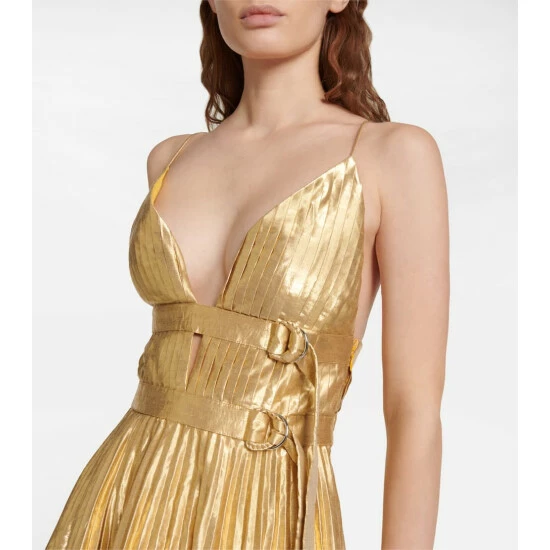 Altuzarra Winda Pleated Midi Dress 4 Altuzarra Winda Pleated Midi Dress - Image 3