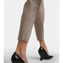 Altuzarra Henri Gingham Mid-rise Slim Pants -Altuzarra Discount Store unnamed file 548