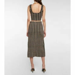 Altuzarra Argia Checked Crop Top -Altuzarra Discount Store unnamed file 623