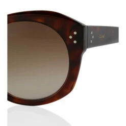 Celine Eyewear Tortoiseshell Round Sunglasses