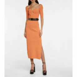 Altuzarra Mareen Ribbed-knit Midi Dress