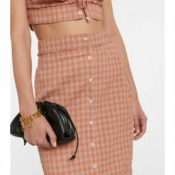 Altuzarra Belili Gingham Midi Skirt -Altuzarra Discount Store unnamed file 786