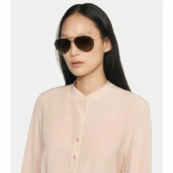 Celine Eyewear Aviator Sunglasses With Leather Pouch 12 Celine Eyewear Aviator Sunglasses With Leather Pouch -Altuzarra Discount Store unnamed file 792