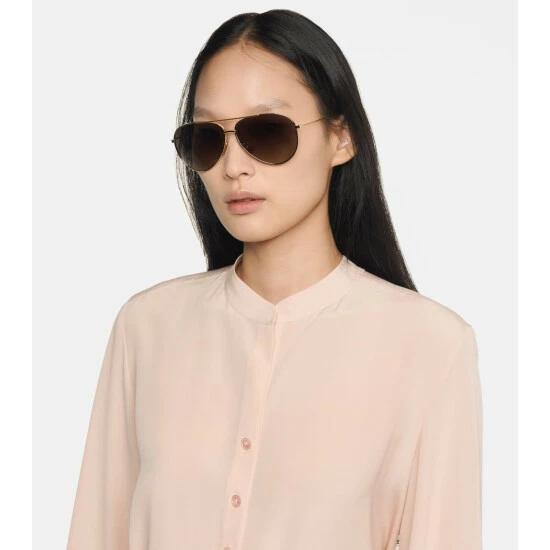 Celine Eyewear Aviator Sunglasses With Leather Pouch 6 Celine Eyewear Aviator Sunglasses With Leather Pouch - Image 4