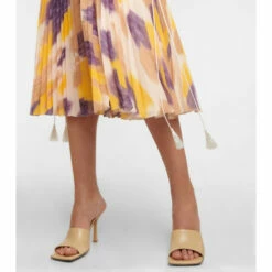 Altuzarra Aetna Printed Pleated Midi Skirt -Altuzarra Discount Store unnamed file 808