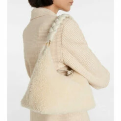 Altuzarra Braid Shearling Shoulder Bag