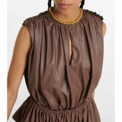 Altuzarra Baldur Pleated Peplum Top -Altuzarra Discount Store unnamed file 884