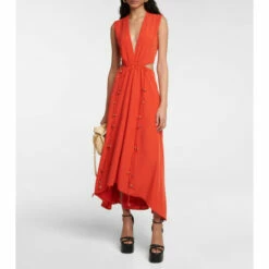 Altuzarra V-neck Midi Dress