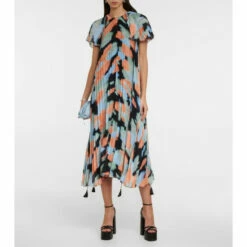 Altuzarra Nyissa Printed Georgette Maxi Dress